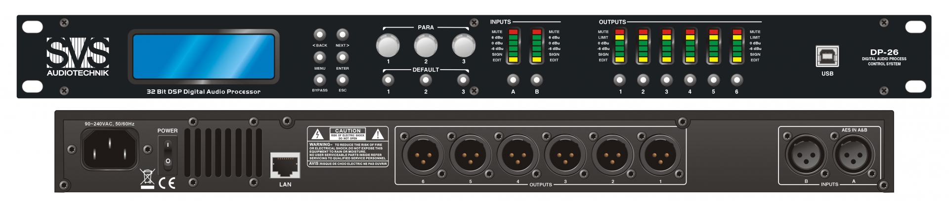 SVS Audiotechnik DP-26 Цифровой процессор: 2 входа 6 выходов в Карабаше