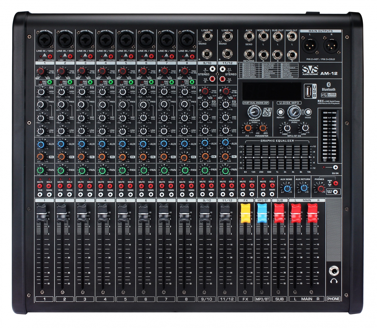 SVS Audiotechnik mixers AM-12 Микшерный пульт аналоговый, 12-канальный в Карабаше