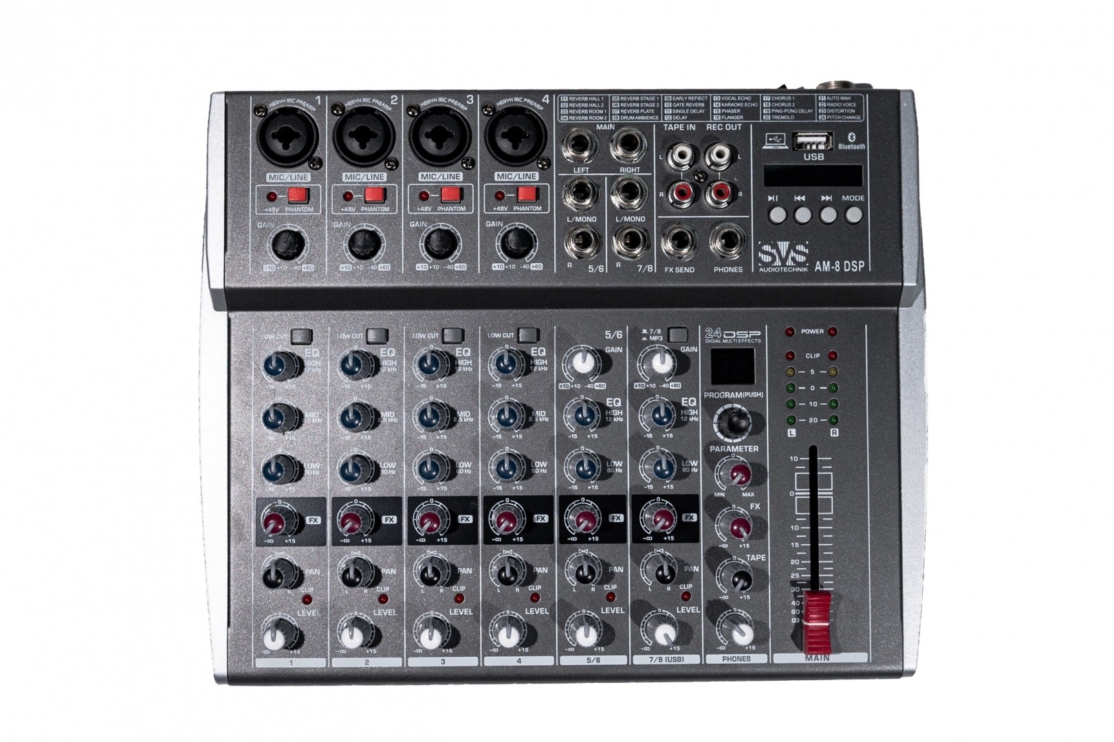 SVS Audiotechnik mixers AM-8 DSP Микшерный пульт аналоговый, 8-канальный в Карабаше